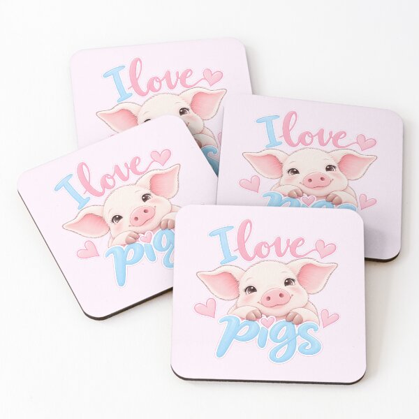Item preview, I Love Pigs designed and sold by Danielle Official.