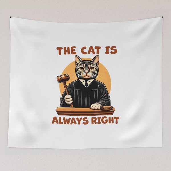 Item preview, The Cat Is Always Right designed and sold by zakvisuals.