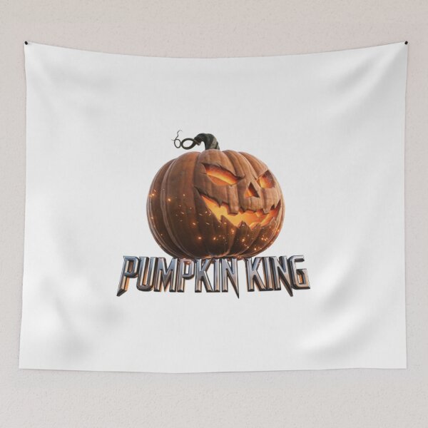 Item preview, Fiery 3D Pumpkin King Halloween Horror designed and sold by smartlogo_factory.