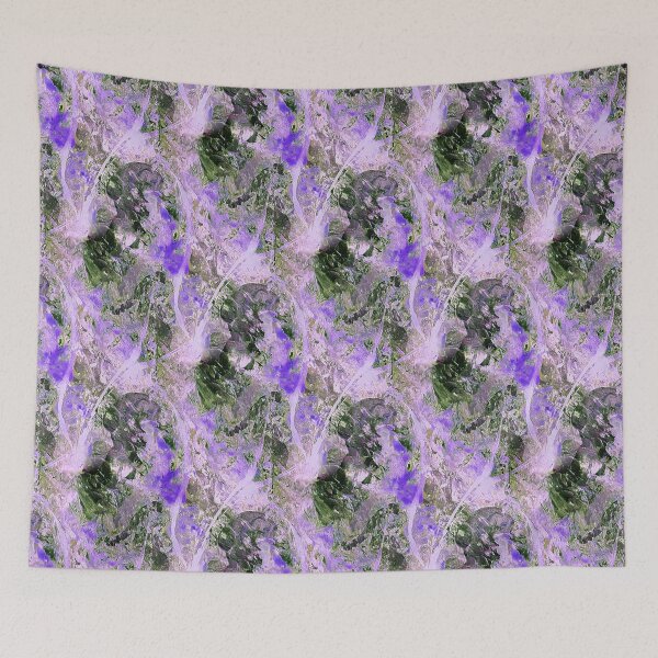 Item preview, Impressionistic Abstract Flowers in Purple designed and sold by Artistestella.
