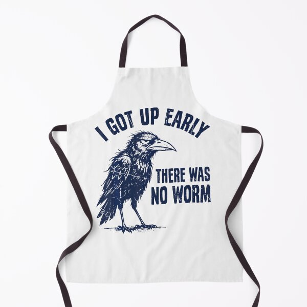Item preview, I Got Up Early There Was No Worm Funny Grumpy Crow Sarcastic designed and sold by snailslowdance.