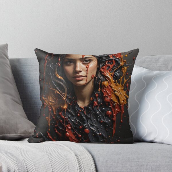 Item preview, Vibrant Flow — Paint Splash Portrait Art designed and sold by halibutgoatramb.