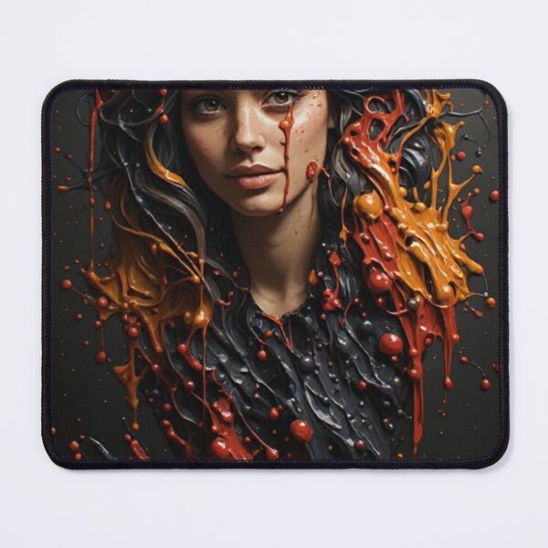 Item preview, Vibrant Flow — Paint Splash Portrait Art designed and sold by halibutgoatramb.