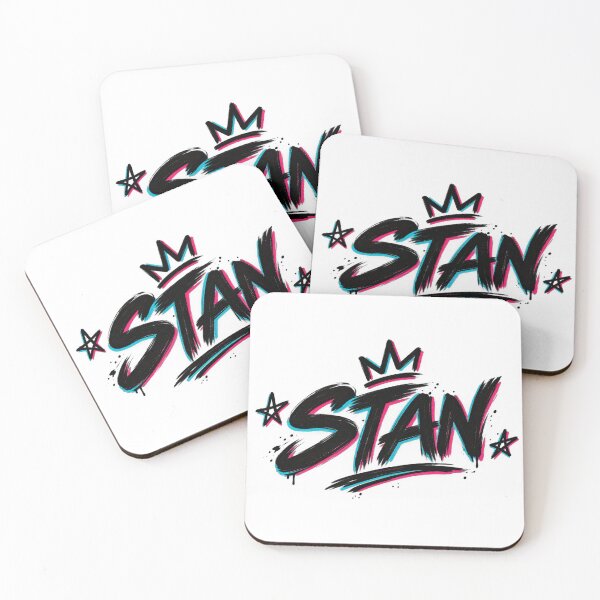 Item preview, STAN Neon Graffiti Typography – Cyber Pop Streetwear Design designed and sold by LarkLeaf.