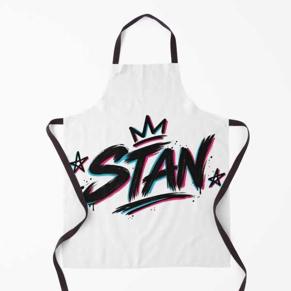 Item preview, STAN Neon Graffiti Typography – Cyber Pop Streetwear Design designed and sold by LarkLeaf.