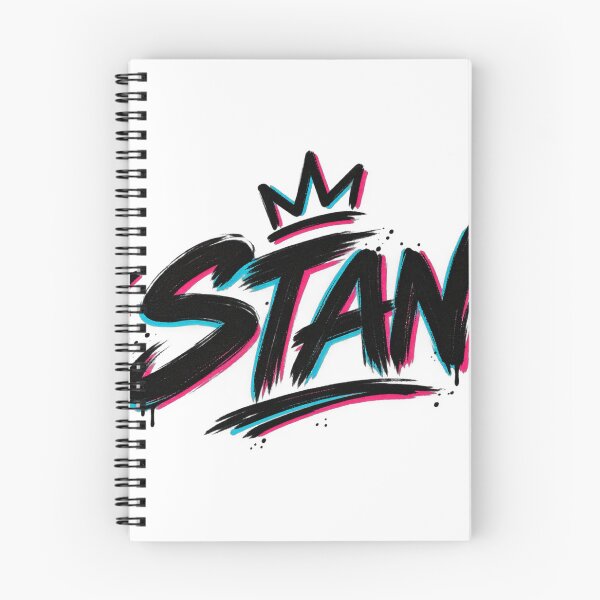 Item preview, STAN Neon Graffiti Typography – Cyber Pop Streetwear Design designed and sold by LarkLeaf.