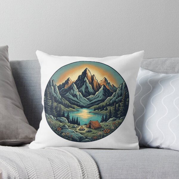 Item preview, Vintage Mountain Adventure Camping Wilderness Retro Aesthetic designed and sold by T-ShirtTerrace.