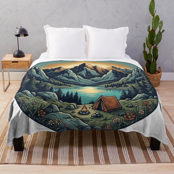 Item preview, Vintage Mountain Adventure Camping Wilderness Retro Aesthetic designed and sold by T-ShirtTerrace.