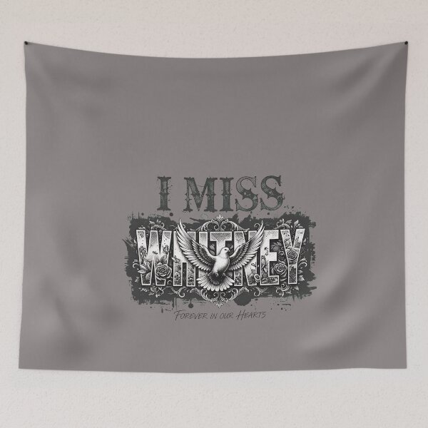 Item preview, I Miss Whitney Stencil Tribute Apparel-75 designed and sold by PhilipposEwald.