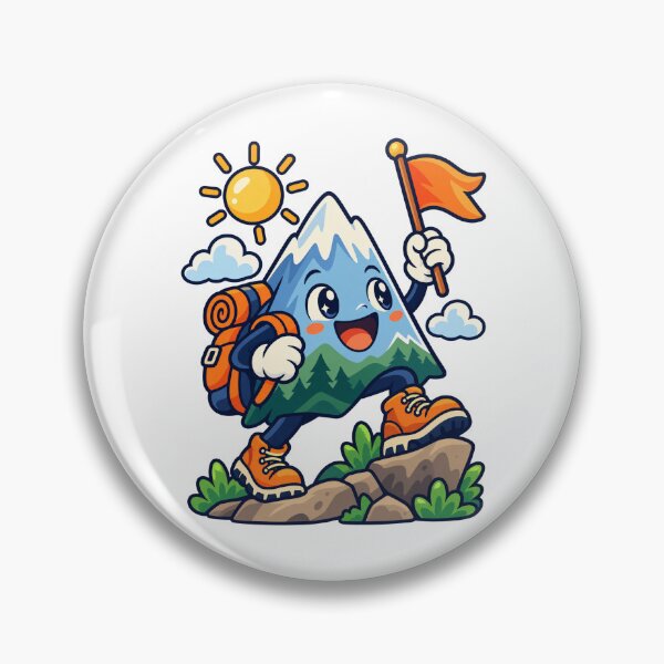 Item preview, Cute Mountain Hiker Outdoor Adventure Mascot designed and sold by Krasnovaovaova.