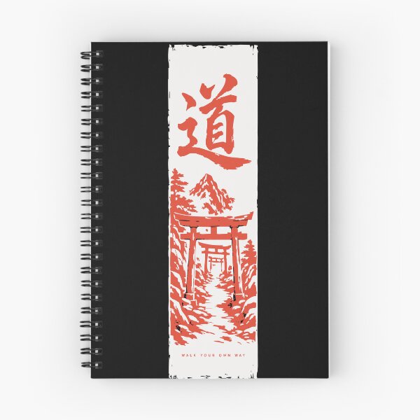 Item preview, Michi Walk Your Own Way - Torii Path Kanji Hanging Scroll designed and sold by WAVE-JP.