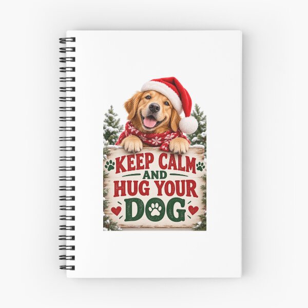 Item preview, Keep Calm and Hug Your Dog – Funny Christmas Dog Lover Holiday Design designed and sold by Trifa1 Fashion.