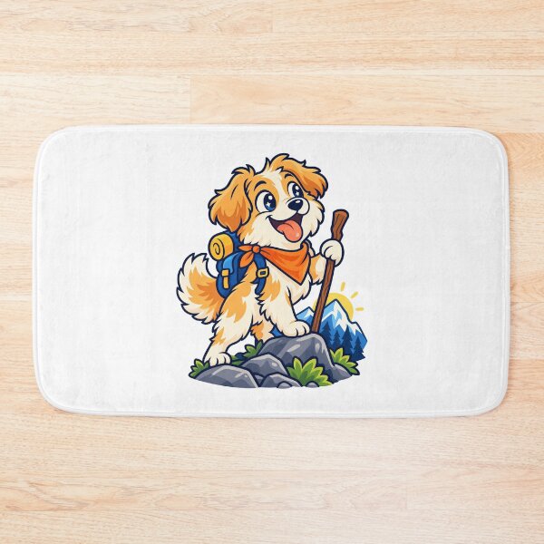 Item preview, Cute Dog Hiking Adventure Outdoor Mascot designed and sold by Krasnovaovaova.