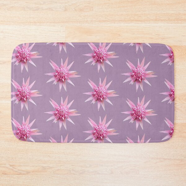Item preview, Pink Bromeliad flower isolated on lilac background with clipping path, close-up. designed and sold by ollgast5.