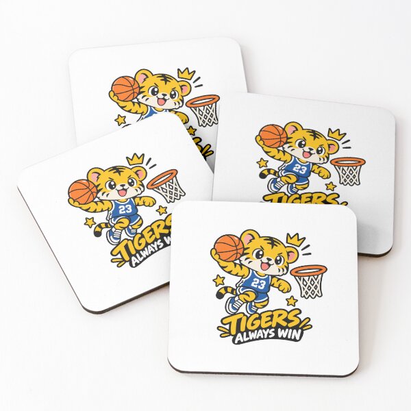 Item preview, Kawaii Tiger Basketball Champion Cute Tigers Always Win designed and sold by RonBear-Designs.