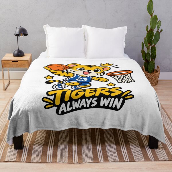 Item preview, Kawaii Tiger Basketball Champion Cute Tigers Always Win designed and sold by RonBear-Designs.