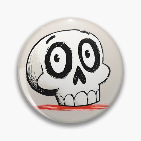 Item preview, Cartoonish skull designed and sold by Poptsy-Ez.