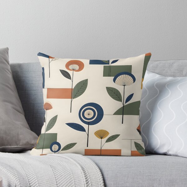 Item preview, Mid Century Modern Geometric Floral Pattern designed and sold by Sybille-Yates.