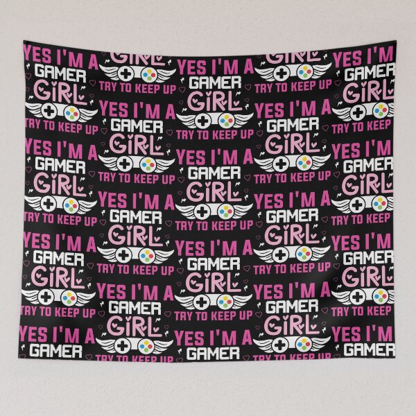 Artikelvorschau, Gamer Girl Gamer Gaming Funny Try To Keep Up Video Games entworfen und verkauft von Ntaimeinic.