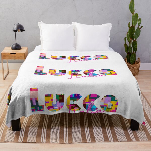 Item preview, Lucca, Italy, Italia, colorful typography design for travellers designed and sold by Wanderful-roads.