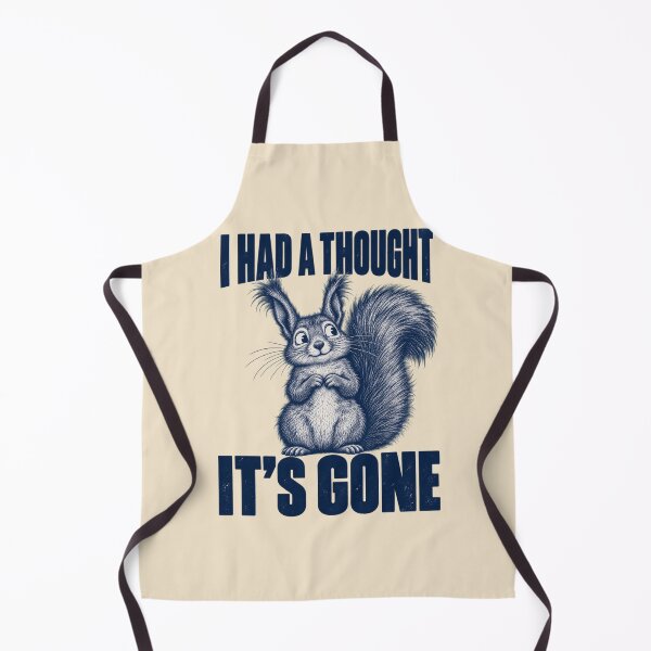 Item preview, I Had a Thought It's Gone – Forgetful Vintage Squirrel designed and sold by AmiGraph.