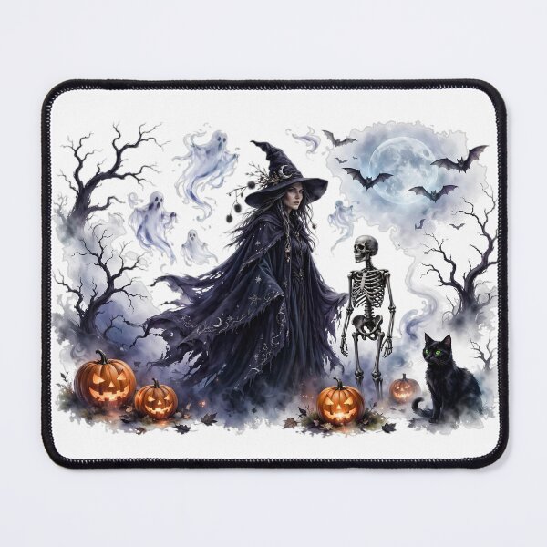 Item preview, Dark Spooky Halloween - Realistic Witch Skeleton Ghosts Design designed and sold by BoldcreationsM.