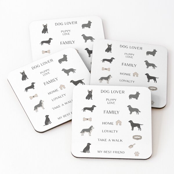 Item preview, Cute Dog Breeds Silhouette Vector Illustration Sticker Pack designed and sold by DiNata.