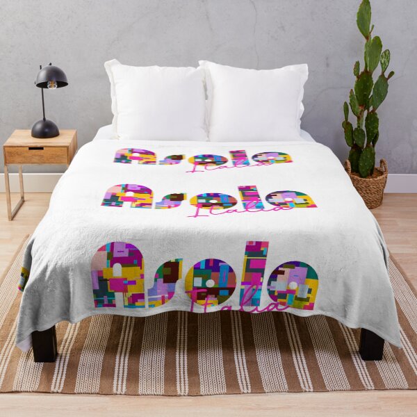 Item preview, Asola, Mantova, Italy, Italia, colorful typography design for travellers designed and sold by Wanderful-roads.