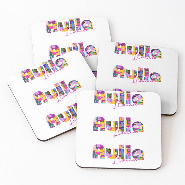 Item preview, Aulla, Massa-Carrara, Italy, Italia, colorful typography design for travellers designed and sold by Wanderful-roads.