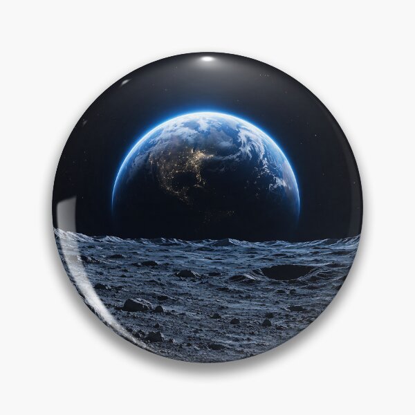 Item preview, Earthrise Over a Cratered Moon designed and sold by ArcanaAbsolute.
