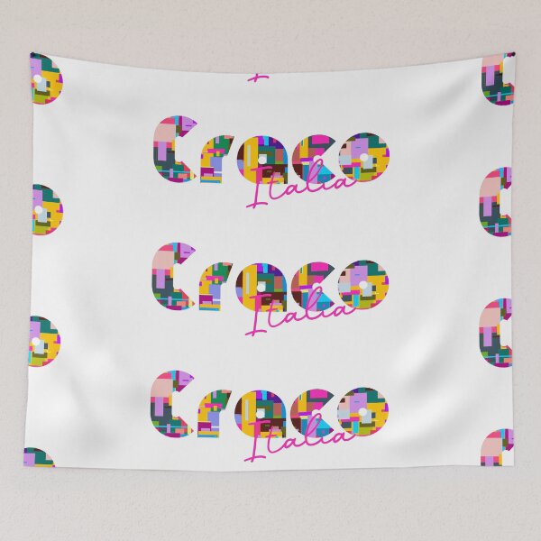 Item preview, Craco, Matera, Italy, Italia, colorful typography design for travellers designed and sold by Wanderful-roads.