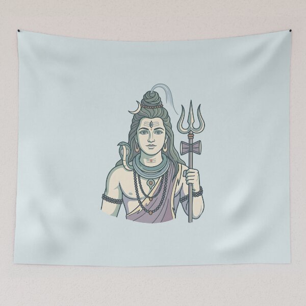 Item preview, Lord Shiva Pastel Line Art designed and sold by hutofdesigns.