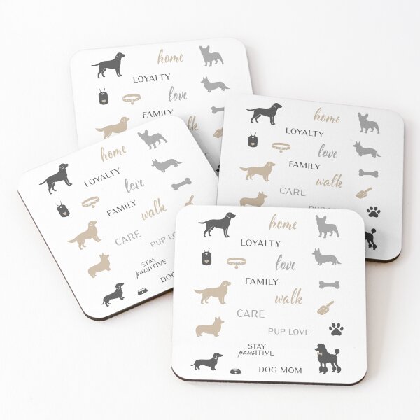 Item preview, Cute Dog Breeds Silhouette Vector Illustration Sticker Pack designed and sold by DiNata.