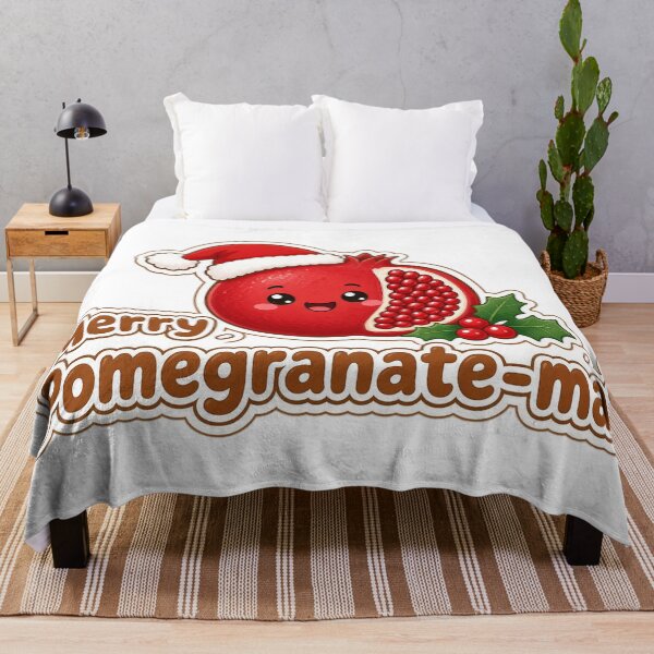 Item preview, Pomegranate Christmas Merry Pomegranate-mas Gift designed and sold by Soft Merch.
