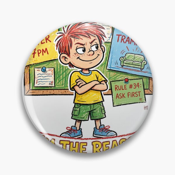 Item preview, I'm The Reason We Have Rules Funny Kids Shirt designed and sold by Hearth & Hue.