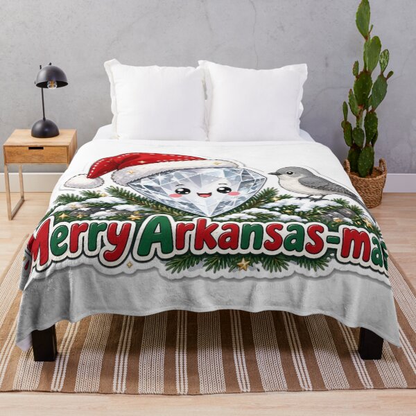 Aperçu de l'œuvre Arkansas Christmas Merry Arkansas-mas Gift créée et vendue par Soft Merch.