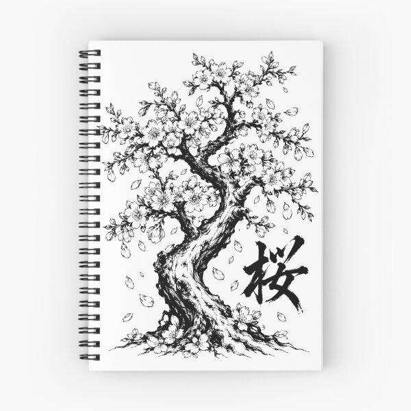 Item preview, Ink Sakura Tree with Calligraphy designed and sold by bapupa.