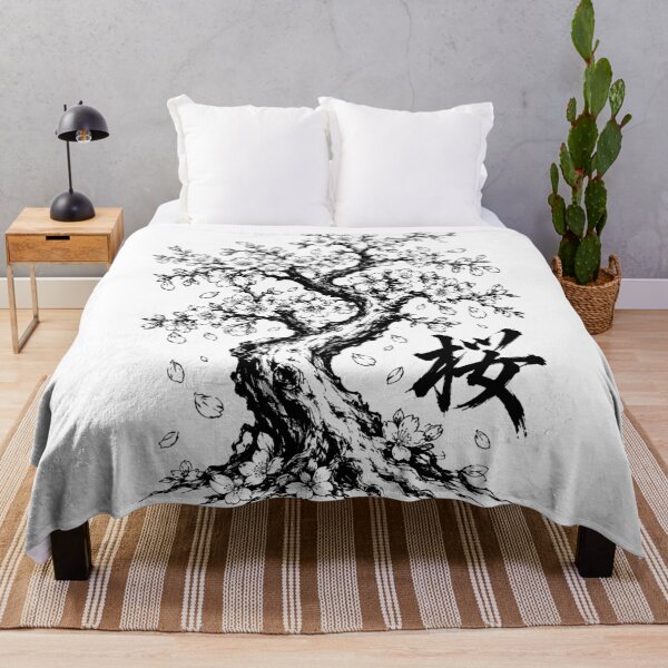 Item preview, Ink Sakura Tree with Calligraphy designed and sold by bapupa.