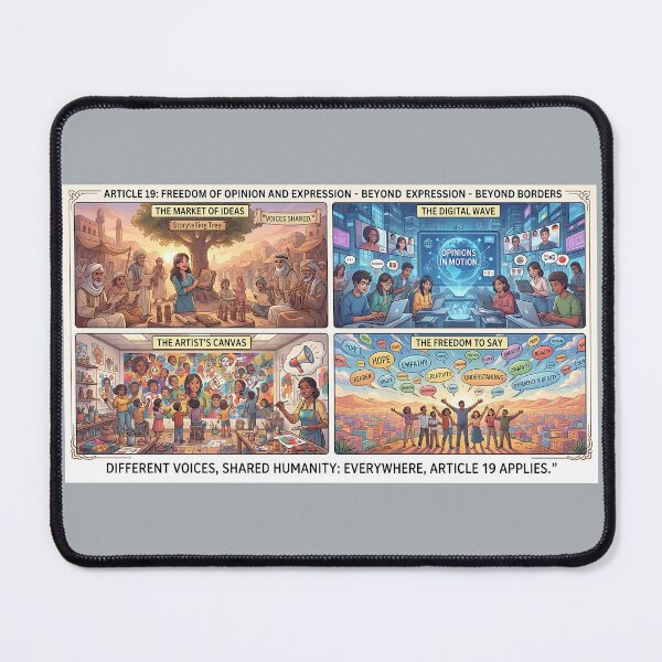 Item preview, Freedom of the press and freedom of expression: A universal right designed and sold by Mianku | Für das Leben.
