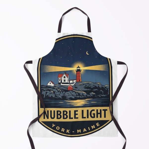 Item preview, Nubble Lighthouse Maine Night Beam Vintage Badge Sticker designed and sold by DetourDgn.