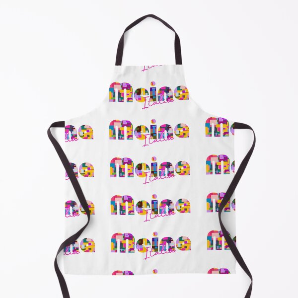 Item preview, Meina, Novara, Italy, Italia, colorful typography design for travellers designed and sold by Wanderful-roads.