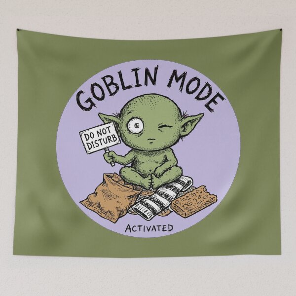 Item preview, Goblin Mode Activated designed and sold by KungPowUnicorn.