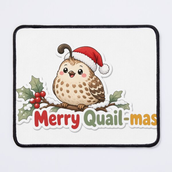 Item preview, Quail Christmas Merry Quail-mas Gift designed and sold by Soft Merch.