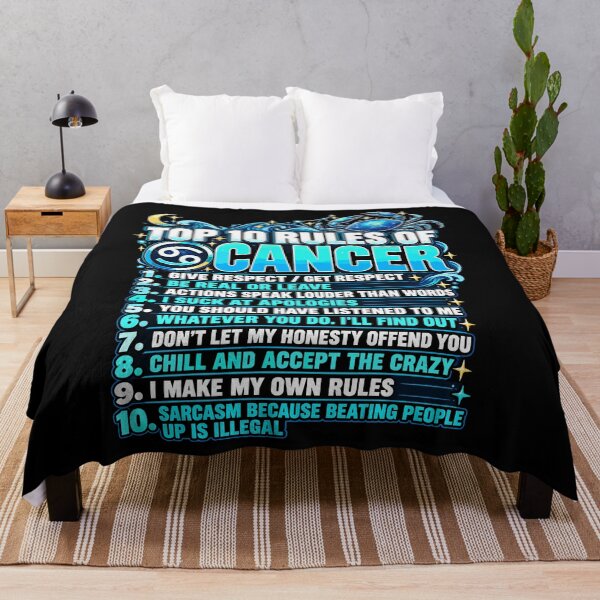 Item preview, Top 10 Rules of Cancer Zodiac Personality Humor Design designed and sold by stmpdwrld.