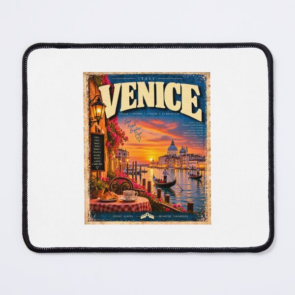 Item preview, Venice Italy Vintage Travel – Romantic Canals and Gondolas at Sunset designed and sold by Fleetwood1994.