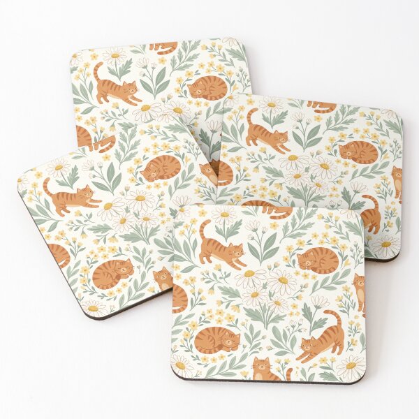 Item preview, Tabby Cat Daisy Floral  designed and sold by naragon4289.