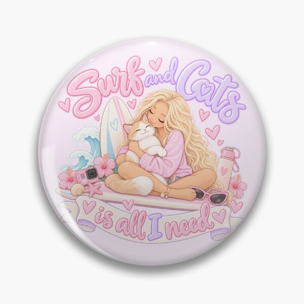 Item preview, Surf and cats is all I need designed and sold by Danielle Official.