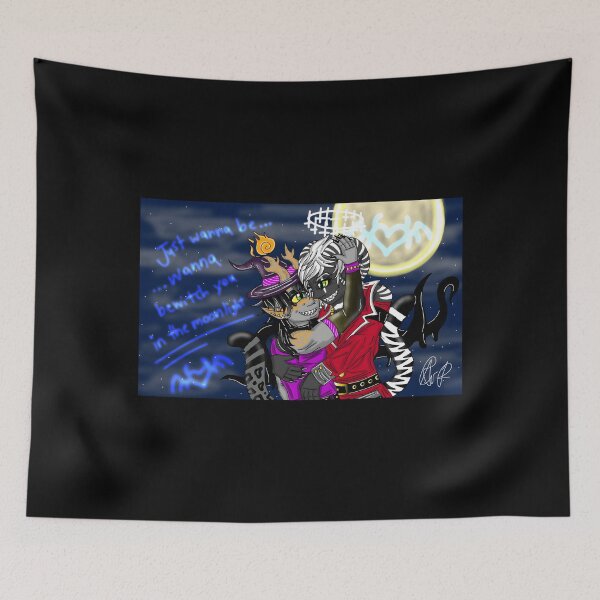Item preview, Fantasy Demon Couple Dancing Under Moonlight designed and sold by lcnsdjstrtrystd.