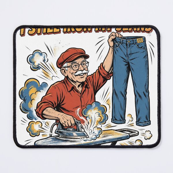 Item preview, Still Iron My Jeans Funny Boomer Shirt designed and sold by Hearth & Hue.