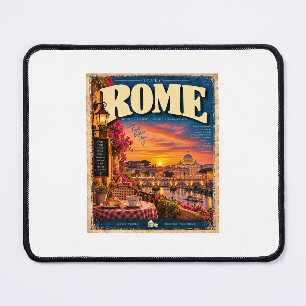 Item preview, Rome Italy Vintage – Eternal City Sunset and Italian Architecture designed and sold by Fleetwood1994.